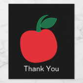 Apfelfrucht Weinetikett (Einzelnes Label)