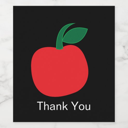 Apfelfrucht Weinetikett (Einzelnes Label)