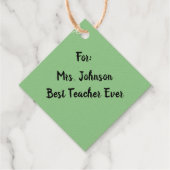 Apfelfruchtbild Geschenkanhänger (Rückseite)