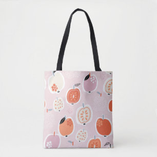 Apfelfrüchte, abstrakt, Sommermuster Tasche