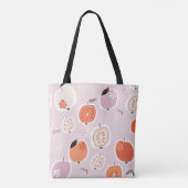 Apfelfrüchte, abstrakt, Sommermuster Tasche (Rückseite)