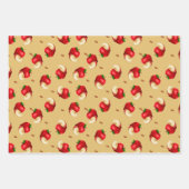 Apfelfruchtmuster  geschenkpapier set (Vorderseite)