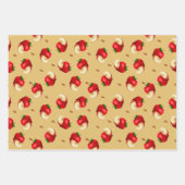 Apfelfruchtmuster  geschenkpapier set (Vorderseite 3)