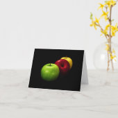 Apfelfruchtphotographie Karte (Gelbe Blume)