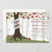 Apfelgarten Herbst Probe Abendessen einladen Einladung (Vorne/Hinten)