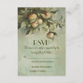 Apfelgarten Hochzeit RSVP-Karten RSVP Karte