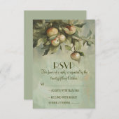Apfelgarten Hochzeit RSVP-Karten RSVP Karte (Vorne/Hinten)