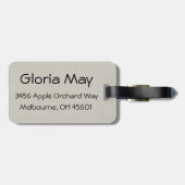 Apfelgarten-Nebengebäude Gepäckanhänger (Rückseite horizontal)