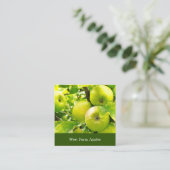 Apfelgartenbauernhof, Cider Press Tree Obstbaum Quadratische Visitenkarte (Stehend Vorderseite)