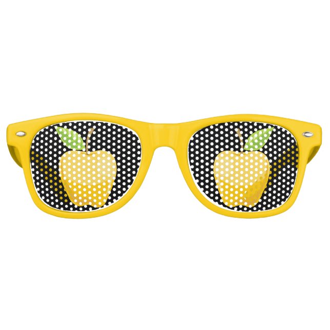 Apfelgelb Partybrille (Vorderseite)