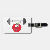 Apfelgewichte Fitness Fruchtzeichen Gepäckanhänger (Vorderseite horizontal)
