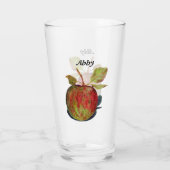 Apfelglas Glas (Rückseite)