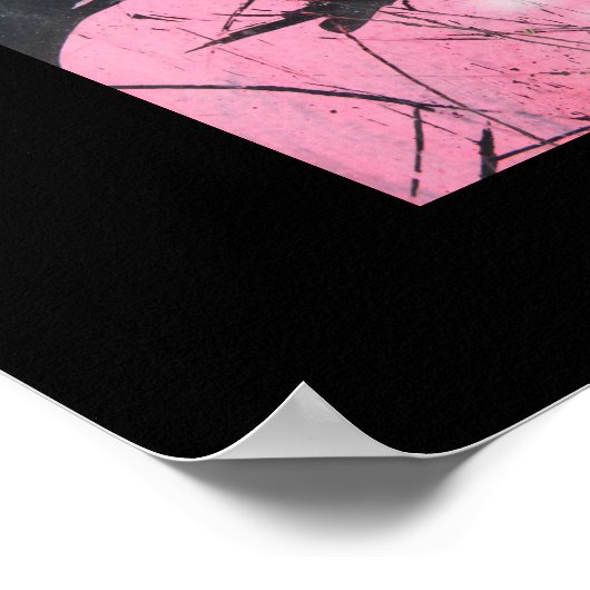 Apfelgraffiti Poster (Ecke)