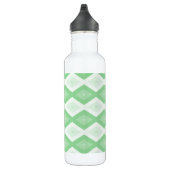 Apfelgrün-Diamantmuster Edelstahlflasche (Rechts)