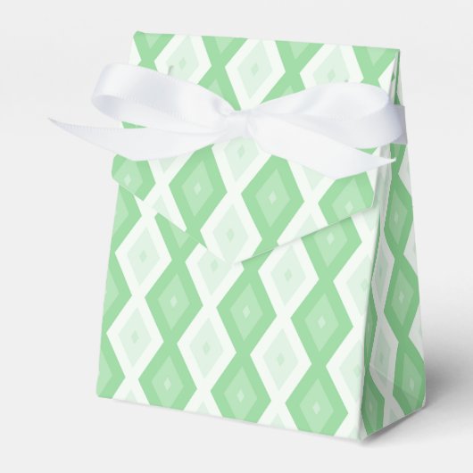 Apfelgrün-Diamantmuster Geschenkschachtel (Vorderseite)