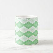 Apfelgrün-Diamantmuster Kaffeetasse (Mittel)