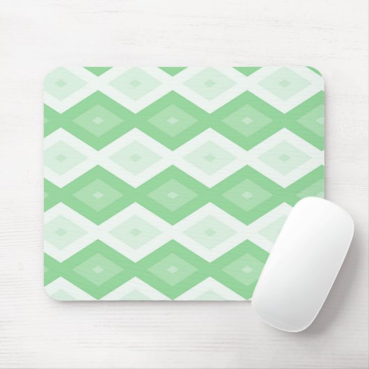 Apfelgrün-Diamantmuster Mousepad (Mit Mouse)