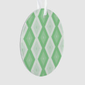Apfelgrün-Diamantmuster Ornament (Vorderseite)