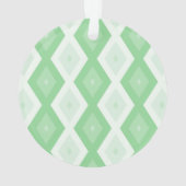 Apfelgrün-Diamantmuster Ornament (Rückseite)