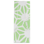 Apfelgrün geometrisches Muster Geschenktüte Für Weinflaschen (Vorderseite)