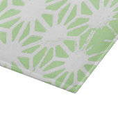 Apfelgrün geometrisches Muster Schneidebrett (Ecke)