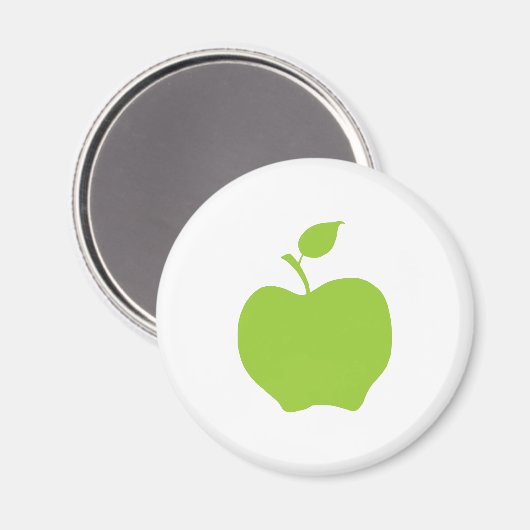 Apfelgrün Magnet (Vorderseite/Rückseite)