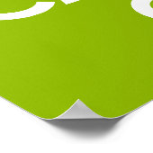 Apfelgrün ruhig halten und weiter tragen poster (Ecke)