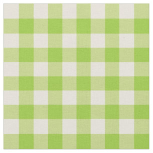 Apfelgrün und antiken Weißen Gingham Stoff