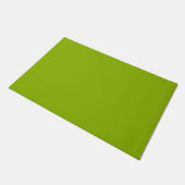 Apfelgrün (Vollfarbe) Fußmatte (Schrägansicht)