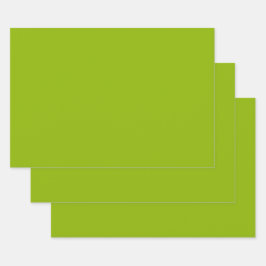 Apfelgrün (Vollfarbe)  Geschenkpapier Set