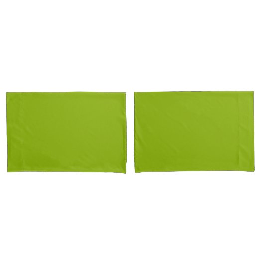 Apfelgrün (Vollfarbe) Kissenbezug (Vorderseite-Set)