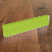 Apfelgrün (Vollfarbe) Namensplakette (Seite)