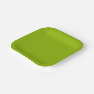 Apfelgrün (Vollfarbe) Pappteller