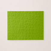 Apfelgrün (Vollfarbe) Puzzle (Horizontal)