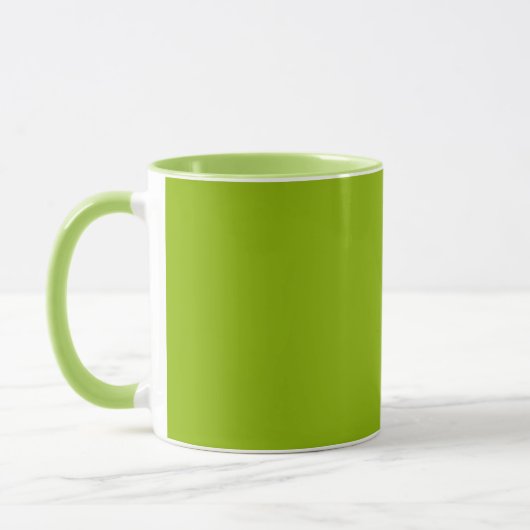 Apfelgrün (Vollfarbe) Tasse (Links)