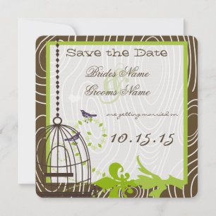 Apfelgrüner Launiger Holzmaserung-Vogelkäfig zur H Einladung