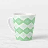 Apfelgrünes Diamantmuster Milchtasse (Linke Ecke)