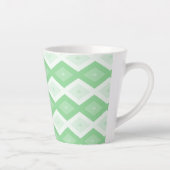 Apfelgrünes Diamantmuster Milchtasse (Rechts)