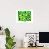 Apfelhälften Malerei Poster (Heimbüro)