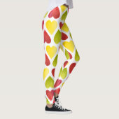 Apfelherzen-Muster Leggings (Rechts)