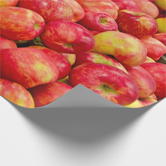 Äpfelhintergrund Geschenkpapier (Ecke)