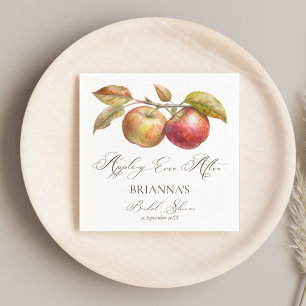 Apfelige Zeit nach dem Apfel-Fall Brautdusche Serviette