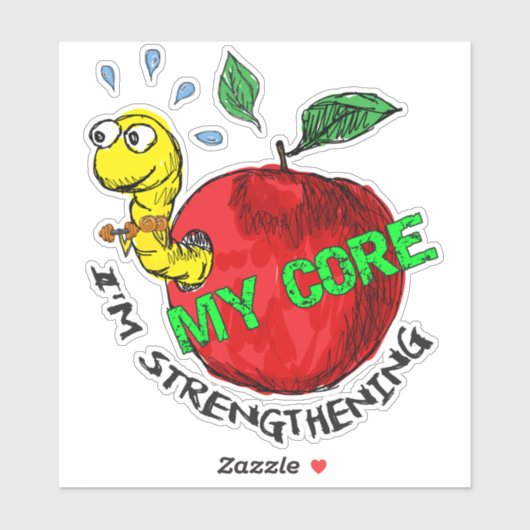 Apfelinvader Aufkleber (Blatt)