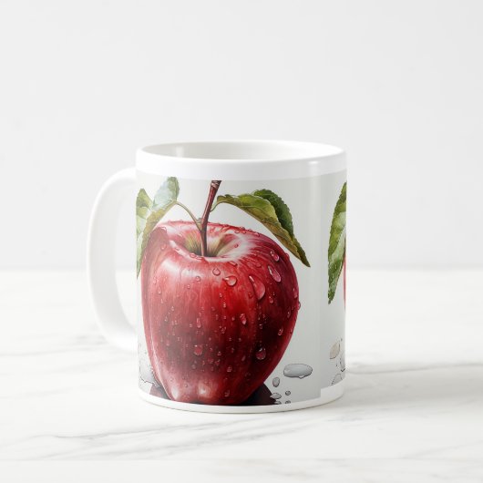 Apfelkaffee-Tasse Kaffeetasse (Vorderseite Links)