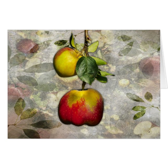 Apfelkarte (Vorderseite (Horizontal))