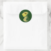 Apfelkern Runder Aufkleber (Tasche)