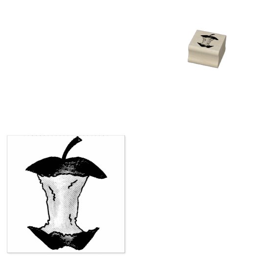 Apfelkernäpfel Fruchtkautschuk-Briefmarke Gummistempel (Stempel)