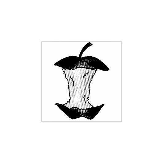 Apfelkernäpfel Fruchtkautschuk-Briefmarke Gummistempel (Prägung)