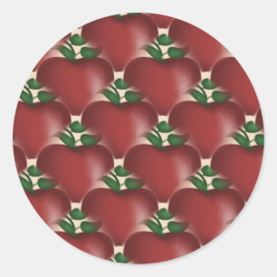 Äpfelkleber Runder Aufkleber