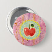 Apfelknopf Button (Vorne & Hinten)